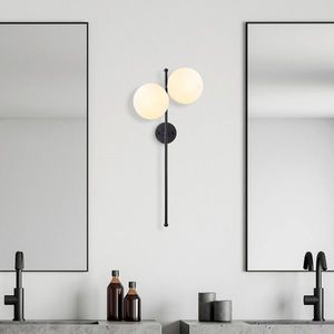Aplica de perete, Fulgor, 942FLG2149, Metal, Negru / Crem imagine