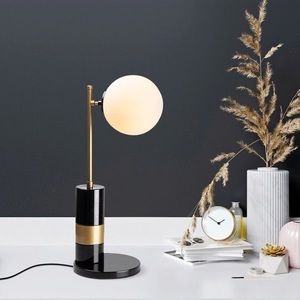 Lampa de masa, Fulgor, 942FLG1857, Metal, Negru / Antic / Crem imagine