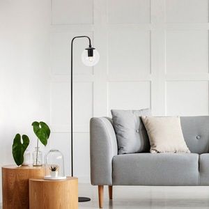 Lampadar, Fulgor, 942FLG1339, Metal, Negru imagine
