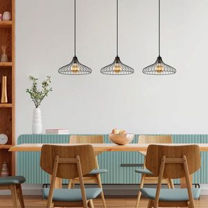 Lustra, Fulgor, 942FLG1188, Metal, Negru/Maro antic imagine