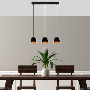 Lustra, Fulgor, 942FLG1480, Metal, Negru imagine