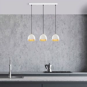 Lustra, Fulgor, 942FLG1482, Metal, Alb/Auriu imagine