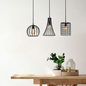 Lustra, Fulgor, 942FLG1251, Metal, Negru/Maro antic imagine