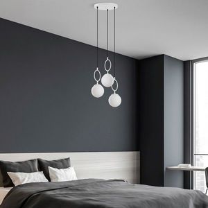 Lustra, Fulgor, 942FLG1655, Metal, Alb imagine