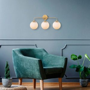 Aplica de perete, Fulgor, 942FLG2170, Metal, Auriu imagine
