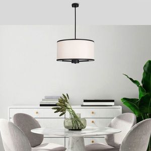Lustra, Fulgor, 942FLG1642, Metal, Alb/Negru imagine