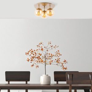 Lustra, Fulgor, 942FLG1381, Metal, Auriu imagine