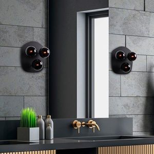 Aplica de perete, Fulgor, 942FLG1388, Metal, Negru imagine