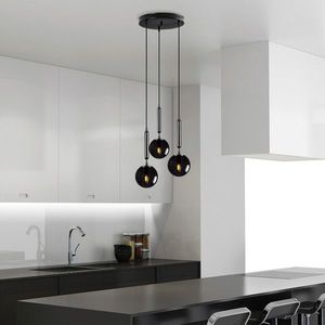 Lustra, Fulgor, 942FLG1468, Metal, Negru imagine