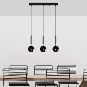 Lustra, Fulgor, 942FLG1467, Metal, Negru imagine