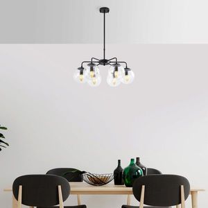 Lustra, Fulgor, 942FLG1357, Metal, Negru imagine