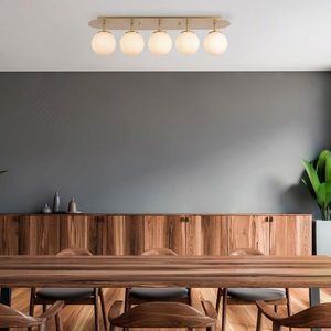 Lustra, Fulgor, 942FLG1391, Metal, Auriu imagine