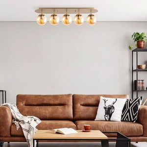 Lustra, Fulgor, 942FLG1389, Metal, Auriu imagine