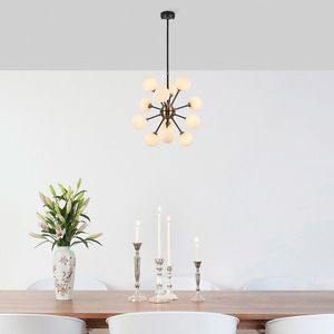 Lustra, Fulgor, 942FLG1271, Metal, Negru imagine