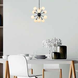 Lustra, Fulgor, 942FLG1272, Metal, Negru imagine