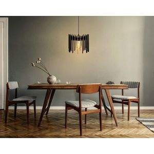 Lustra, FullHouse, 390FLH1554, MDF, Negru imagine