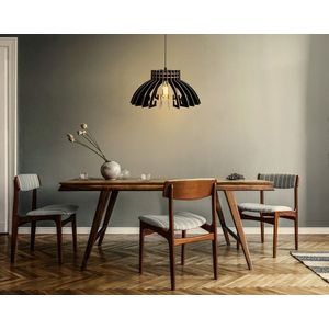 Lustra, FullHouse, 390FLH1560, MDF, Negru imagine