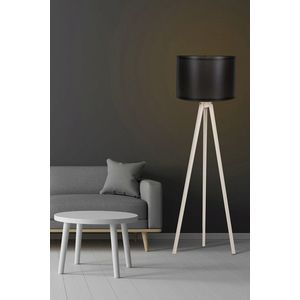 Lampadar, FullHouse, 390FLH1119, MDF, Negru / Crem imagine