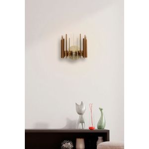 Aplica de perete, FullHouse, 390FLH2109, MDF , Maro imagine
