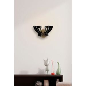 Aplica de perete, FullHouse, 390FLH2123, MDF , Negru imagine
