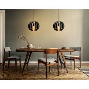Lustra, FullHouse, 390FLH1513, MDF, Negru imagine