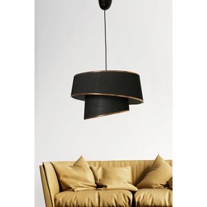 Lustra, FullHouse, 390FLH1627, Metal, Aur/Negru imagine