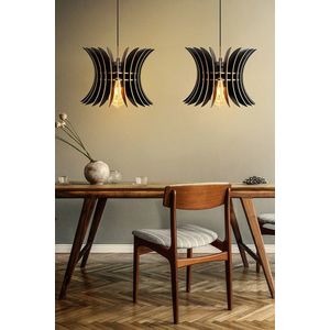 Lustra, FullHouse, 390FLH1519, MDF, Negru imagine