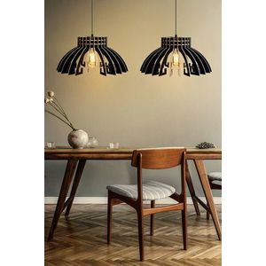 Lustra, FullHouse, 390FLH1537, MDF, Negru imagine