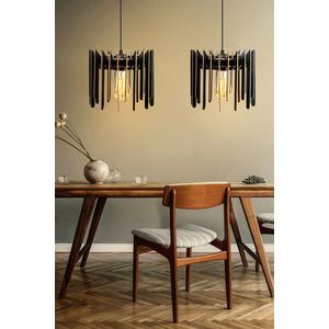 Lustra, FullHouse, 390FLH1525, MDF, Negru imagine