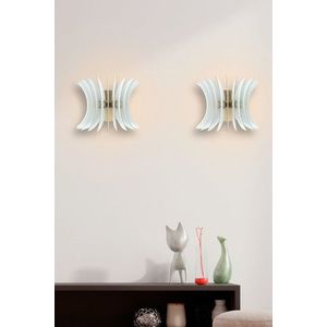 Aplica de perete, FullHouse, 390FLH2102, MDF , Alb imagine