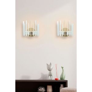 Aplica de perete, FullHouse, 390FLH2108, MDF , Alb imagine
