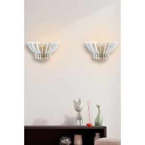 Aplica de perete, FullHouse, 390FLH2120, MDF , Alb imagine