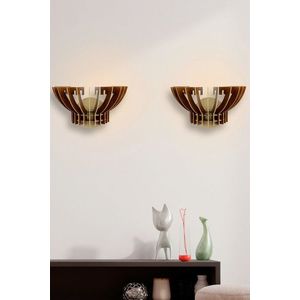 Aplica de perete, FullHouse, 390FLH2122, MDF , Maro imagine