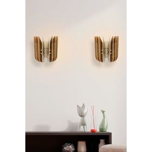 Aplica de perete, FullHouse, 390FLH2128, MDF , Maro imagine