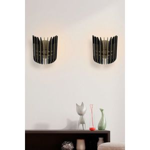 Aplica de perete, FullHouse, 390FLH2130, MDF , Negru imagine