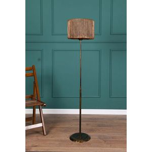 Lampadar, FullHouse, 390FLH1138, Metal, Negru / Aur roz imagine