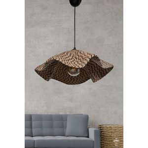 Lustra, Hmy Design, 687HMY1199, Metal, Negru/Maro imagine