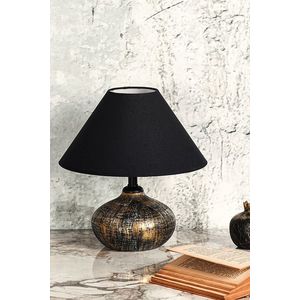 Lampa de masa, Hmy Design, 687HMY1603, Metal, Aur/Negru imagine