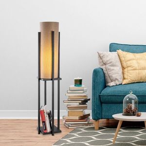 Lampadar, Lampana, 211LMP1112, Metal, Negru imagine