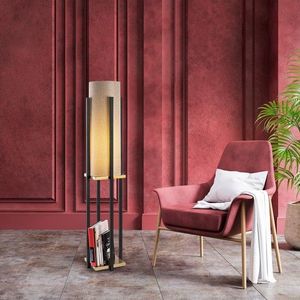 Lampadar, Lampana, 211LMP1116, Metal, Negru imagine