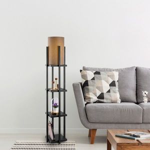 Lampadar, Lampana, 211LMP1102, Metal, Negru imagine