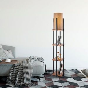 Lampadar, Lampana, 211LMP1104, Metal, Negru/Cupru imagine
