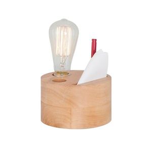 Lampa de masa, Lightric, 414LRC1895, Lemn, Stejar imagine