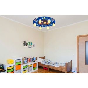 Lustra, Lightric, 414LRC1548, Albastru imagine