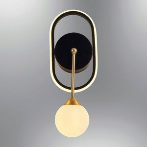 Aplica de perete, Lightric, 414LRC1140, Negru imagine