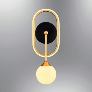Aplica de perete, Lightric, 414LRC1141, Maro antichizat imagine
