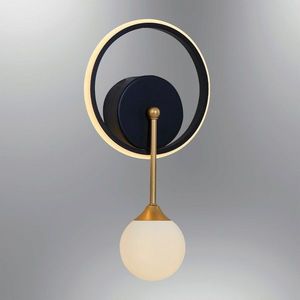 Aplica de perete, Lightric, 414LRC1138, Negru imagine