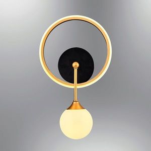 Aplica de perete, Lightric, 414LRC1139, Maro antichizat imagine