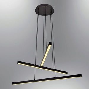 Lustra, Lightric, 414LRC1244, Negru imagine