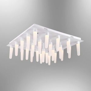 Lustra, Lightric, 414LRC1681, Metal, Alb imagine